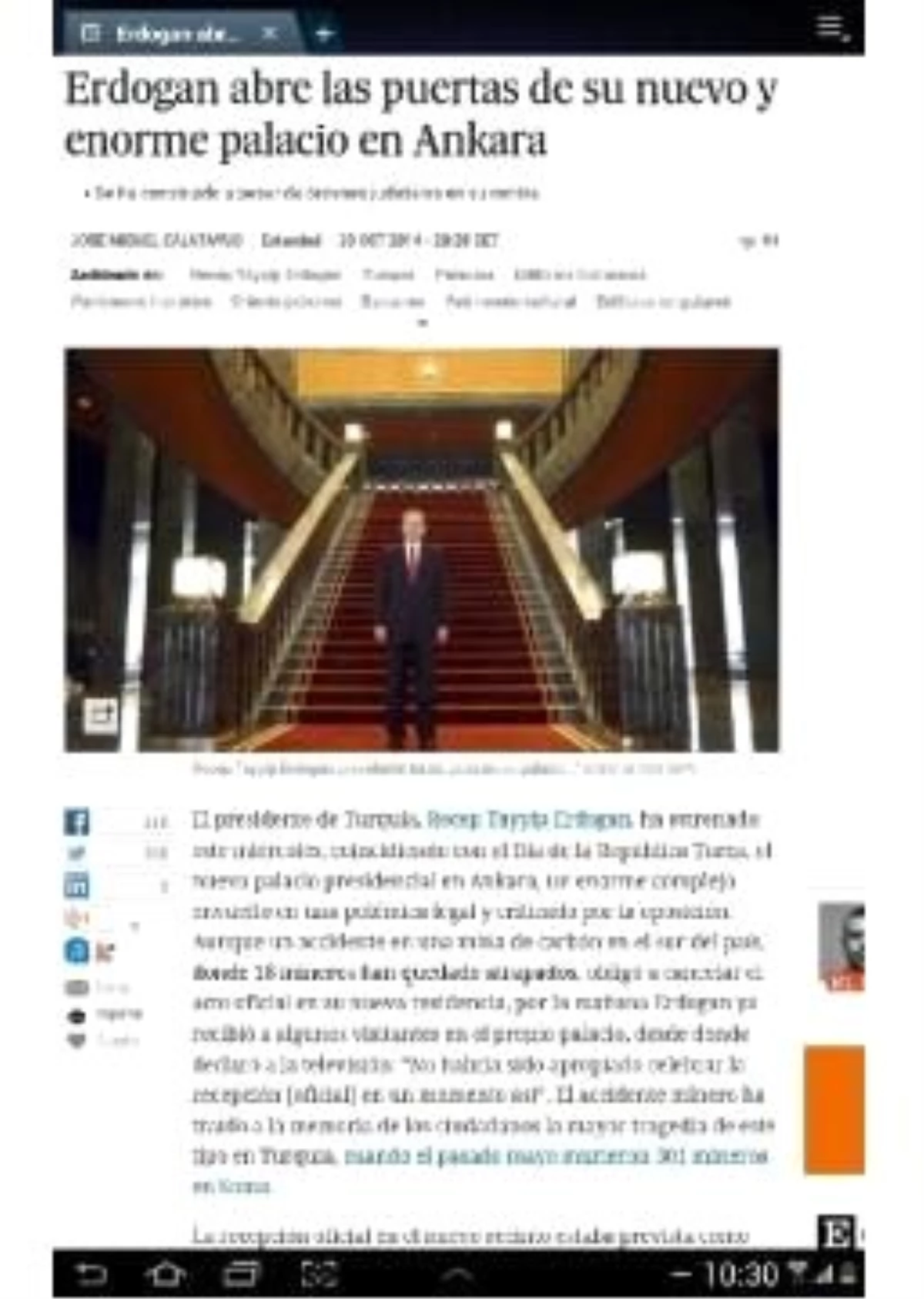 El Pais Gazetesi: Erdoğan\'ın Oval Ofisli Yeni Sarayı