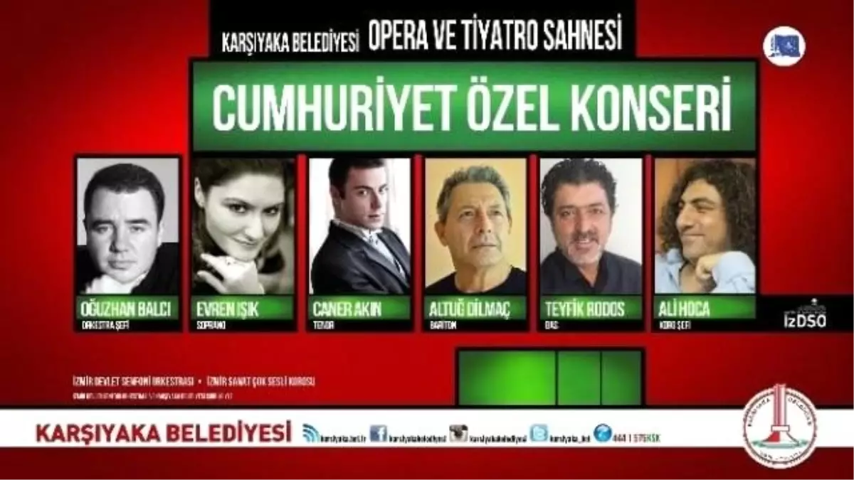 Karşıyaka\'da Cumhuriyet Konserine Erteleme