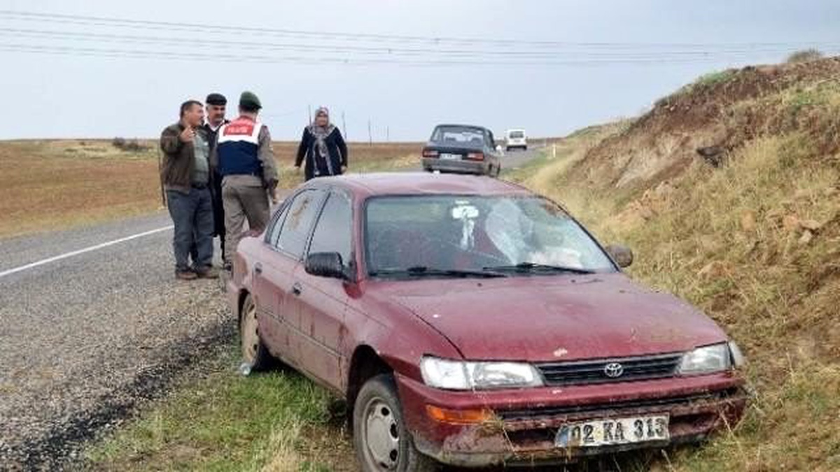 Besni\'de Otomobil Şarampole Yuvarlandı: 3 Yaralı