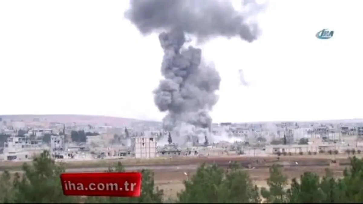 Peşmerge\'nin Kobani\'ye Girişi Öncesi Hava Saldırısı Yoğunlaştı