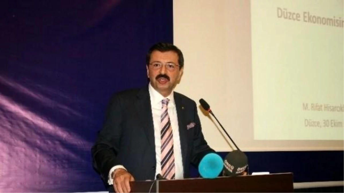TOBB Başkanı Hisarcıklıoğlu, Düzce\'de