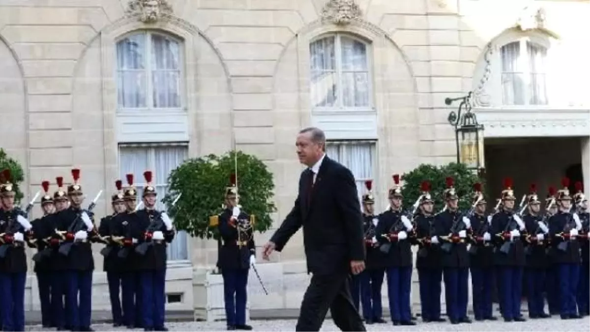 Erdoğan, Elysee Sarayı\'nda Fransa Cumhurbaşkanı Hollande ile Görüştü