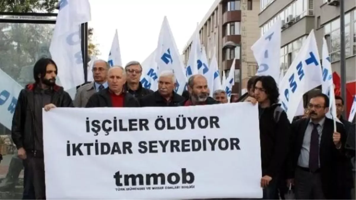 TMMOB\'dan Maden Kazası Protestosu