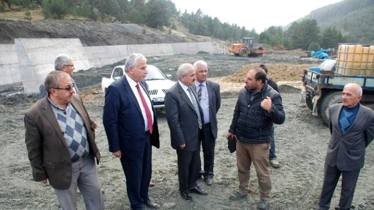 Tosya\'da Kösen Çayırı Göleti Yükseliyor