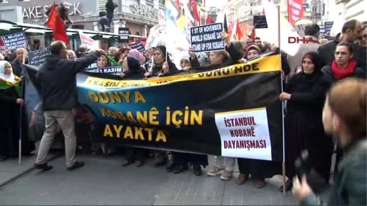 Beyoğlu\'nda Kobani Yürüyüşü