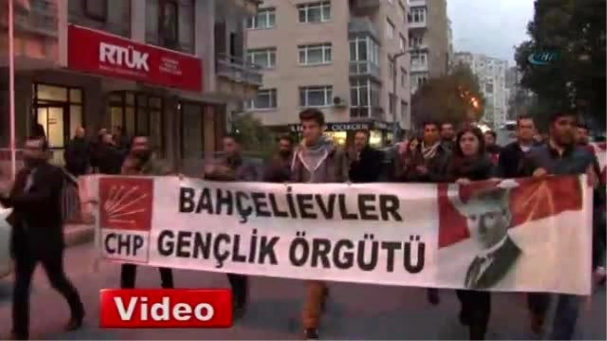 CHP Gençlik Örgütü, RTÜK\'ü Protesto Etti