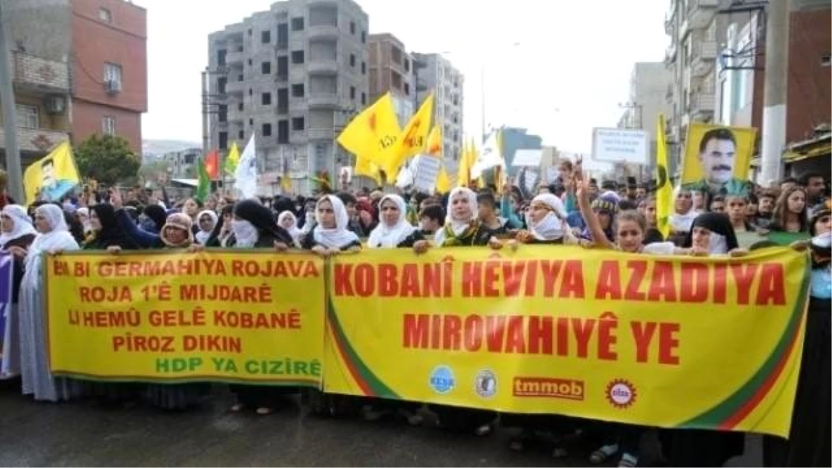 Cizre\'deki Kobani Yürüyüşü Olaysız Sona Erdi