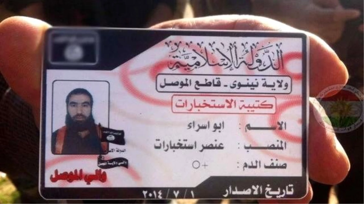 IŞİD Militanının Üzerinden Çıkan Kart Şok Etti