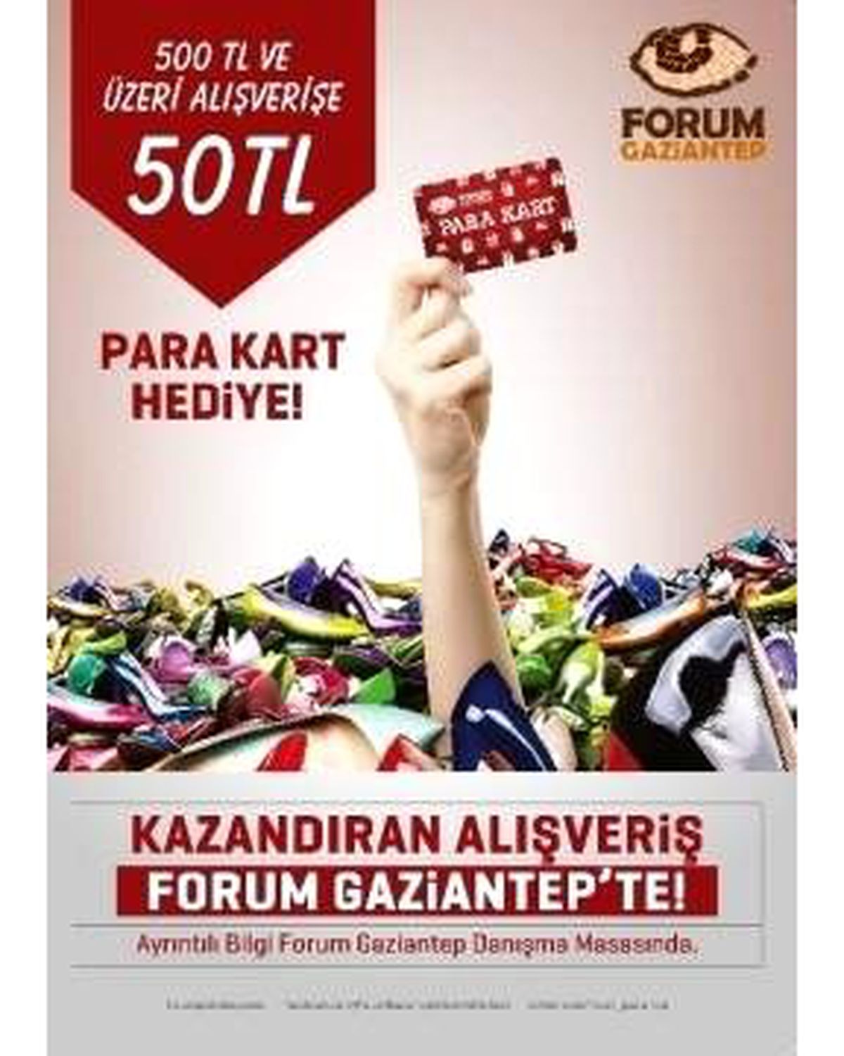 Forum Gaziantep Alışveriş Yapana Üstüne \'Para\' Hediye Etti