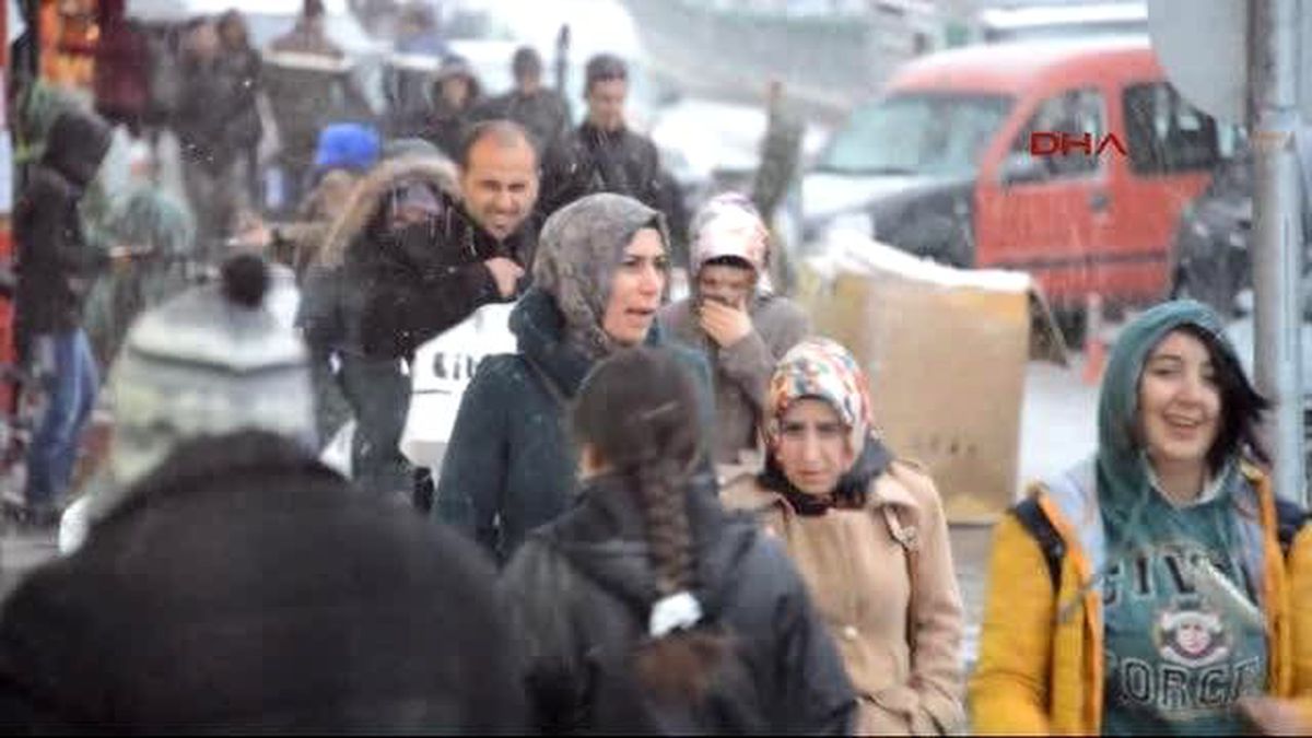 Erzurum\'a İlk Kar Düştü