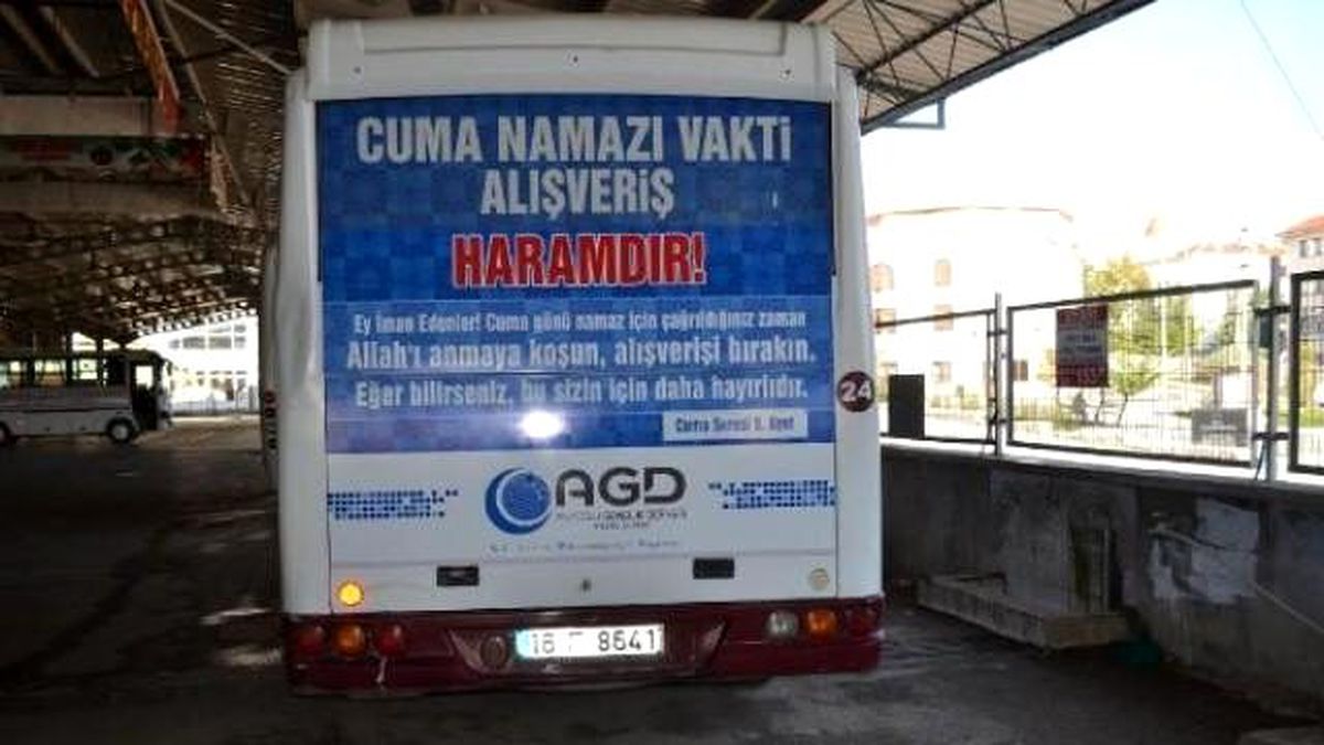 Anadolu Gençlik Derneği\'nden Ayetli "Cuma Uyarısı"