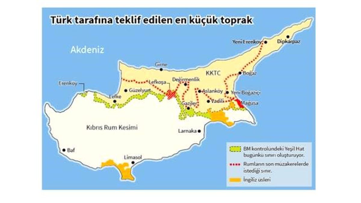 Rumlar, Kıbrıs'ın Yüzde 75'ini İstiyor