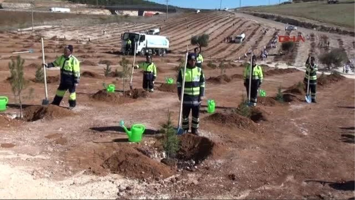 Gaziantep\'te 25 Bin 600 Fidan Törenle Dikildi