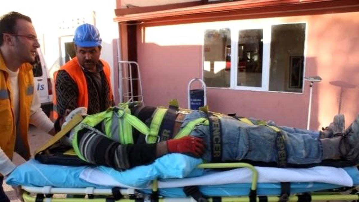 İnşaattan Düşen İşçi Yaralandı