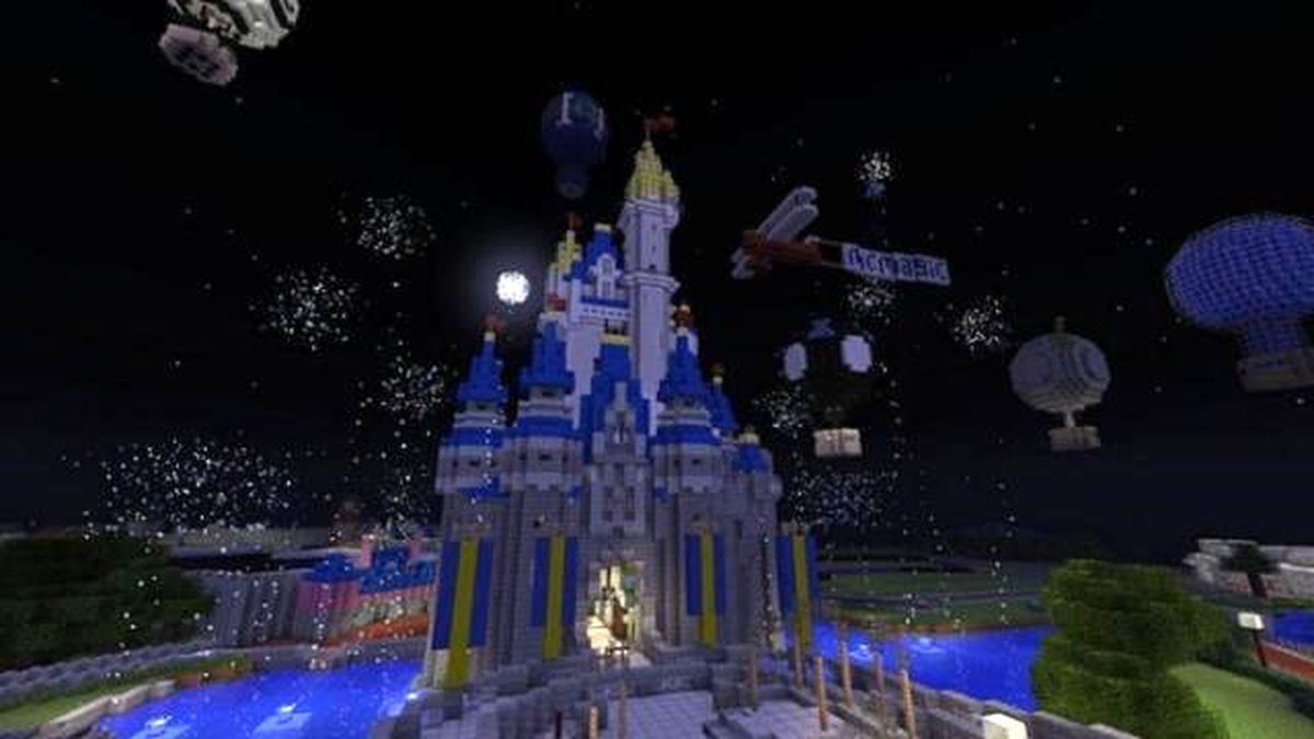 Minecraft Dünyasının İçindeki Disney World