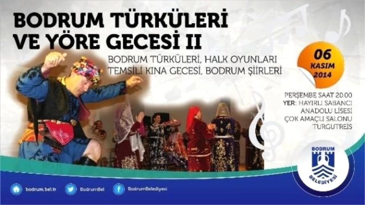 Tunuslular, Bodrum Türküleri ve Yöre Gecesi İçin Geliyor