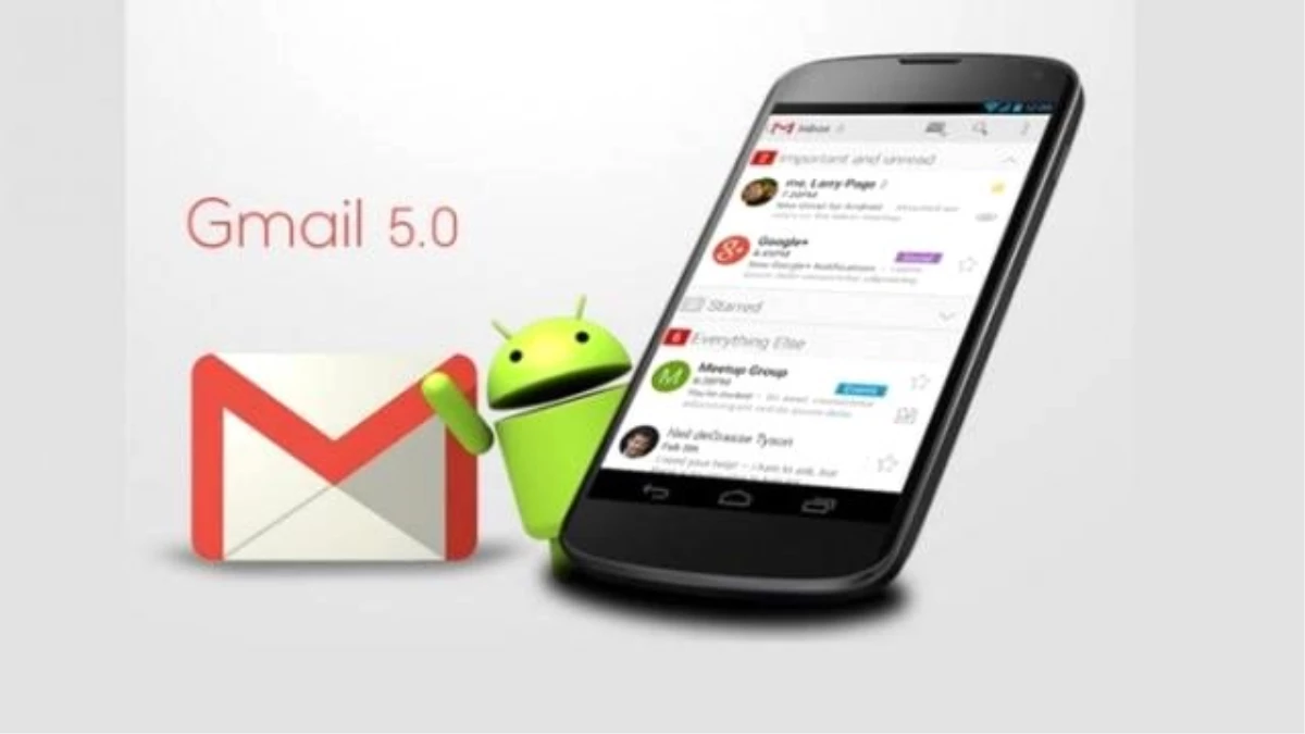 Yeni Tasarımı ile Gmail 5.0, Google Play\'de