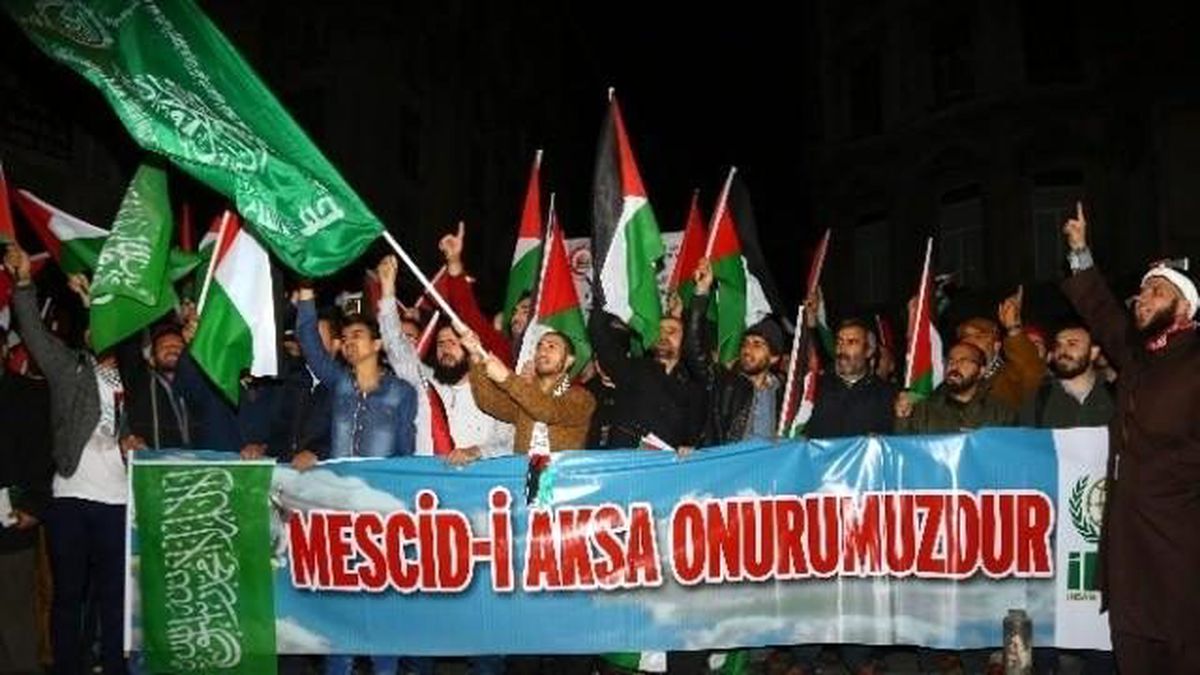 Beyoğlu\'nda İsrail Protestosu