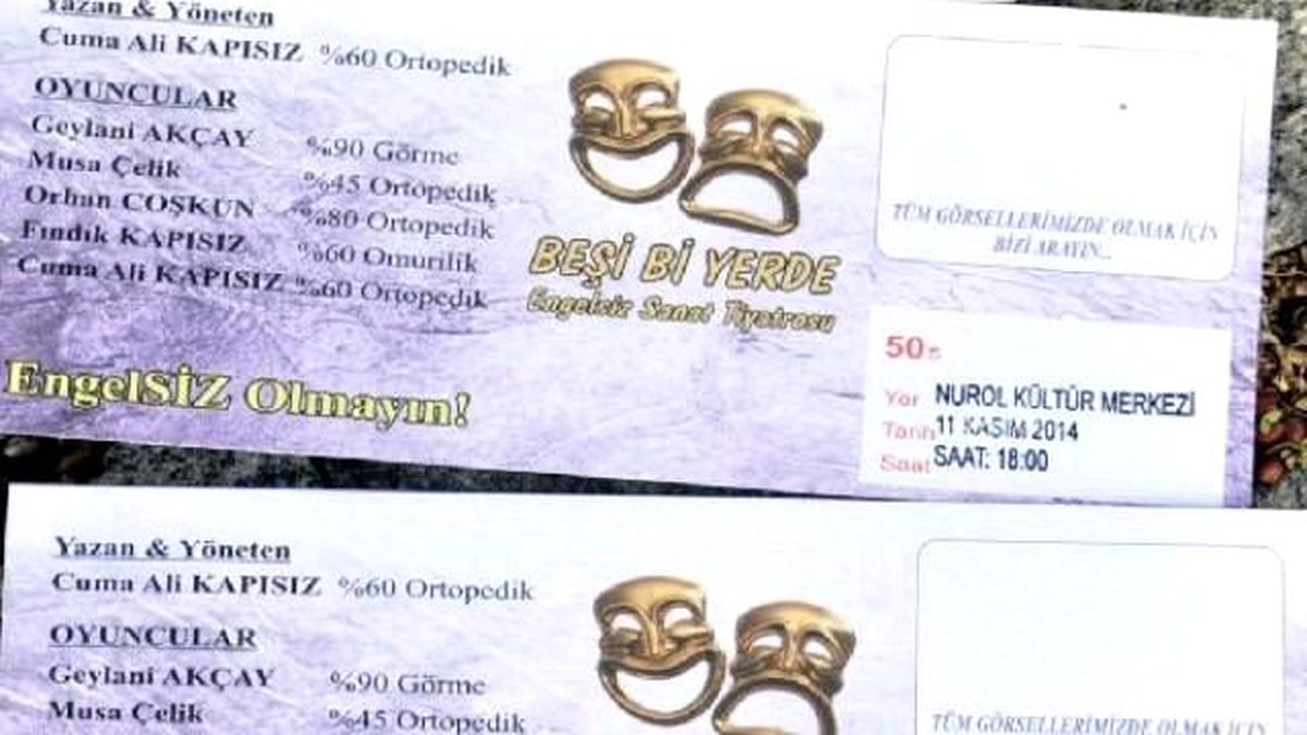 Engelliler Yararına Tiyatro Bileti Satıyoruz\' Diyerek Dolandırdılar