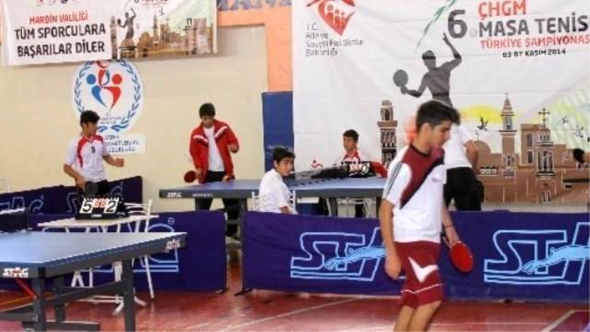 Masa Tenisi Türkiye Şampiyonası Mardin\'de Başladı