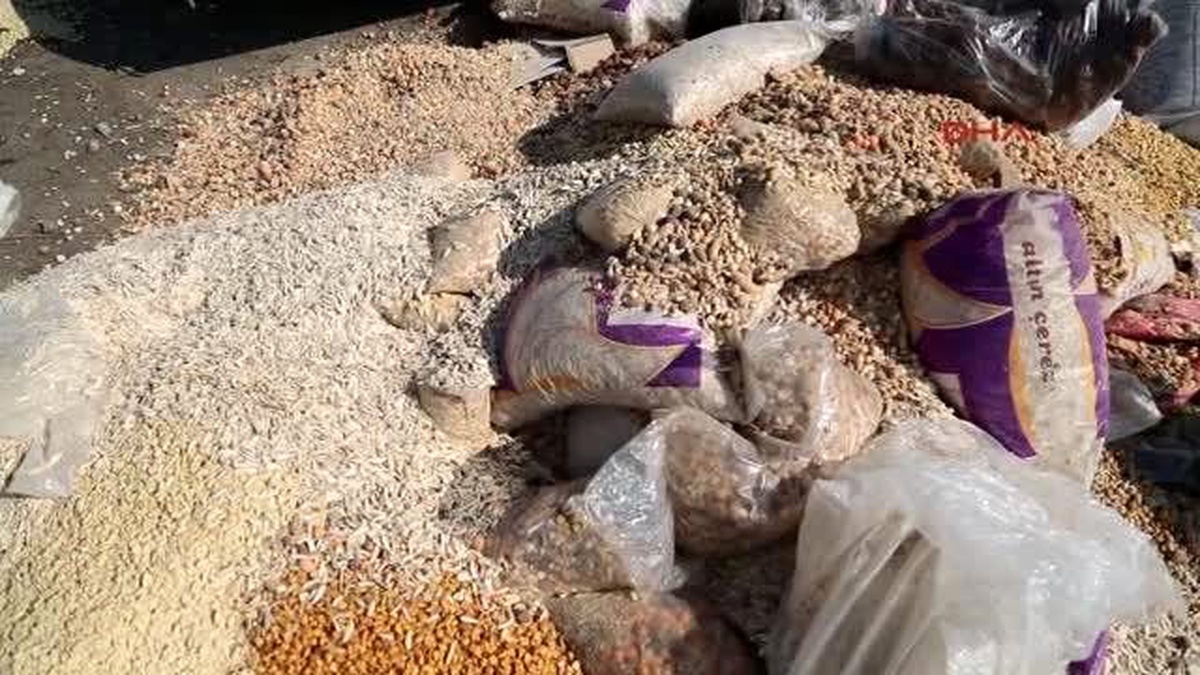 Silopi?de 1 Ton Küflenmiş Kuru Yemiş ve Şekerleme İmha Edildi