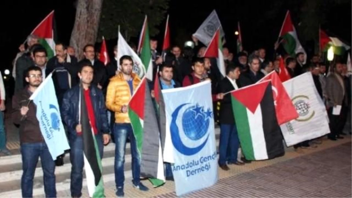 Burdur\'da İsrail Protestosu