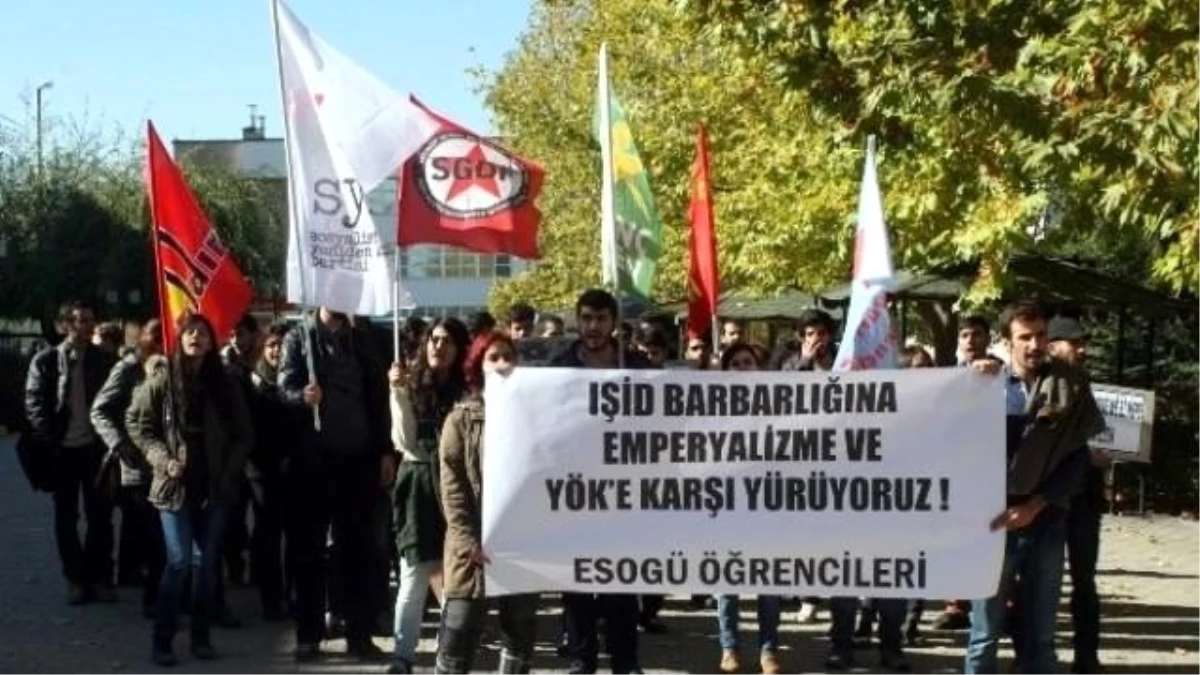 Eskişehir\'de YÖK Protestosu