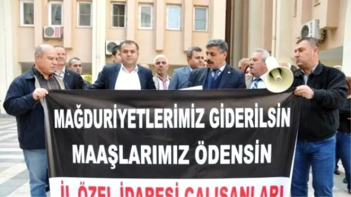 Gaziantep\'te Özel İdare Eski Çalışanlarından Eylem