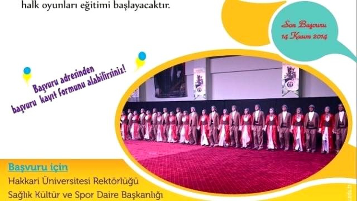 Hakkari Üniversitesi\'nden Halk Oyunları Eğitimi
