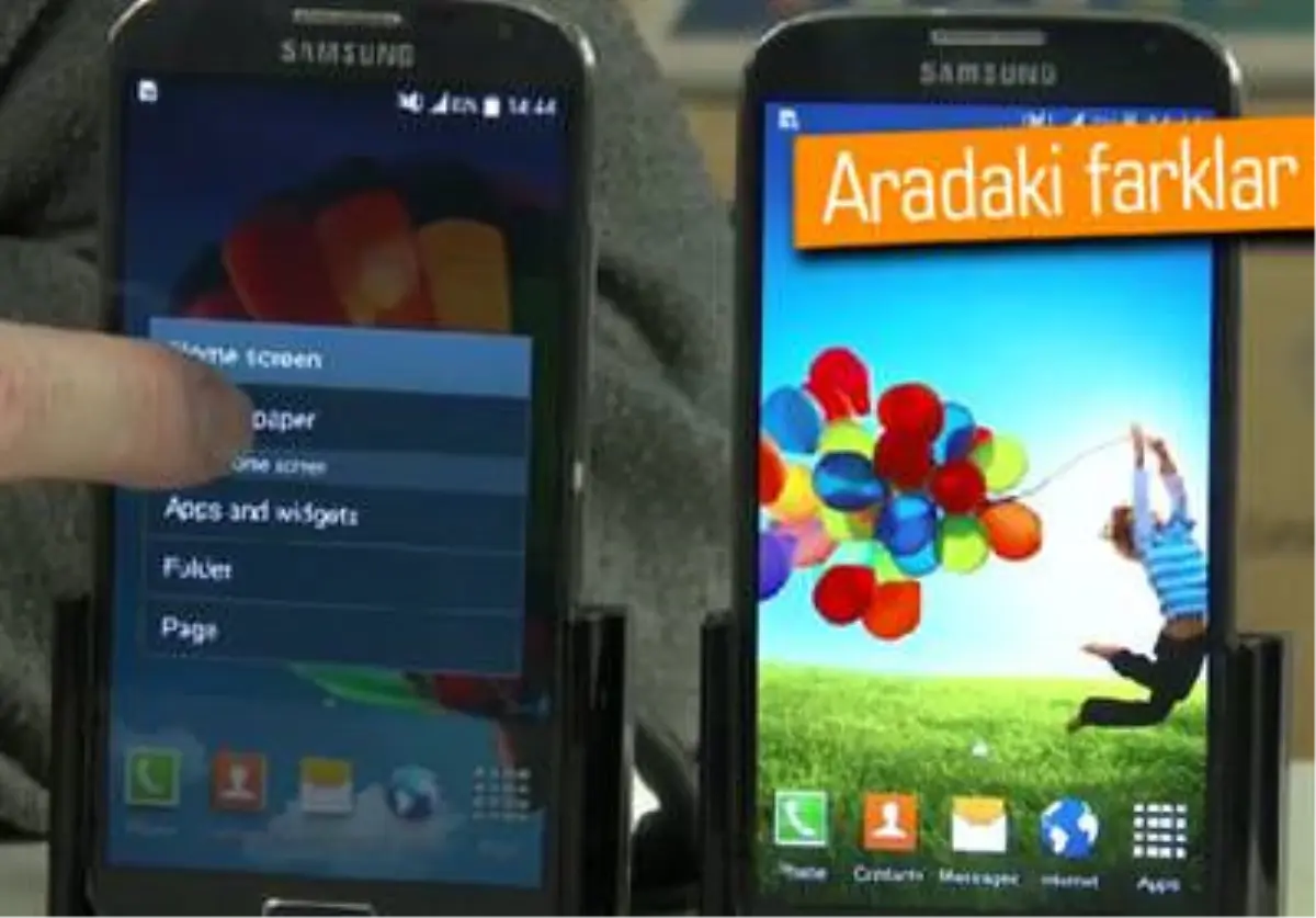 Samsung Galaxy S4\'te Android 4.4.4 ve 5.0 Lollipop Karşılaştırması