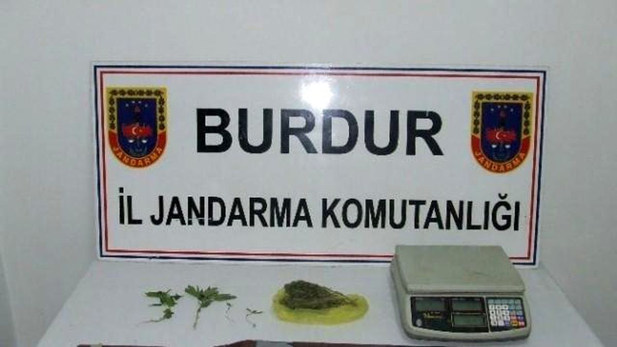 Burdur Jandarmadan Esrar Operasyonu