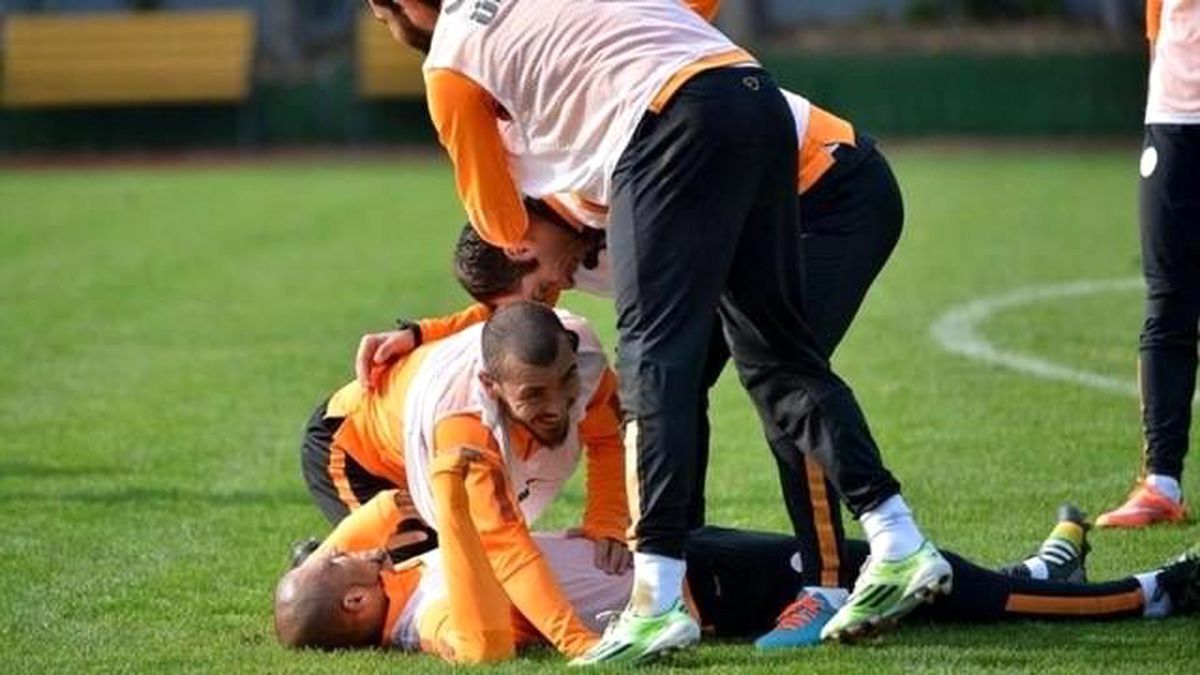 Galatasaray Antrenmanında Neşeli Anlar