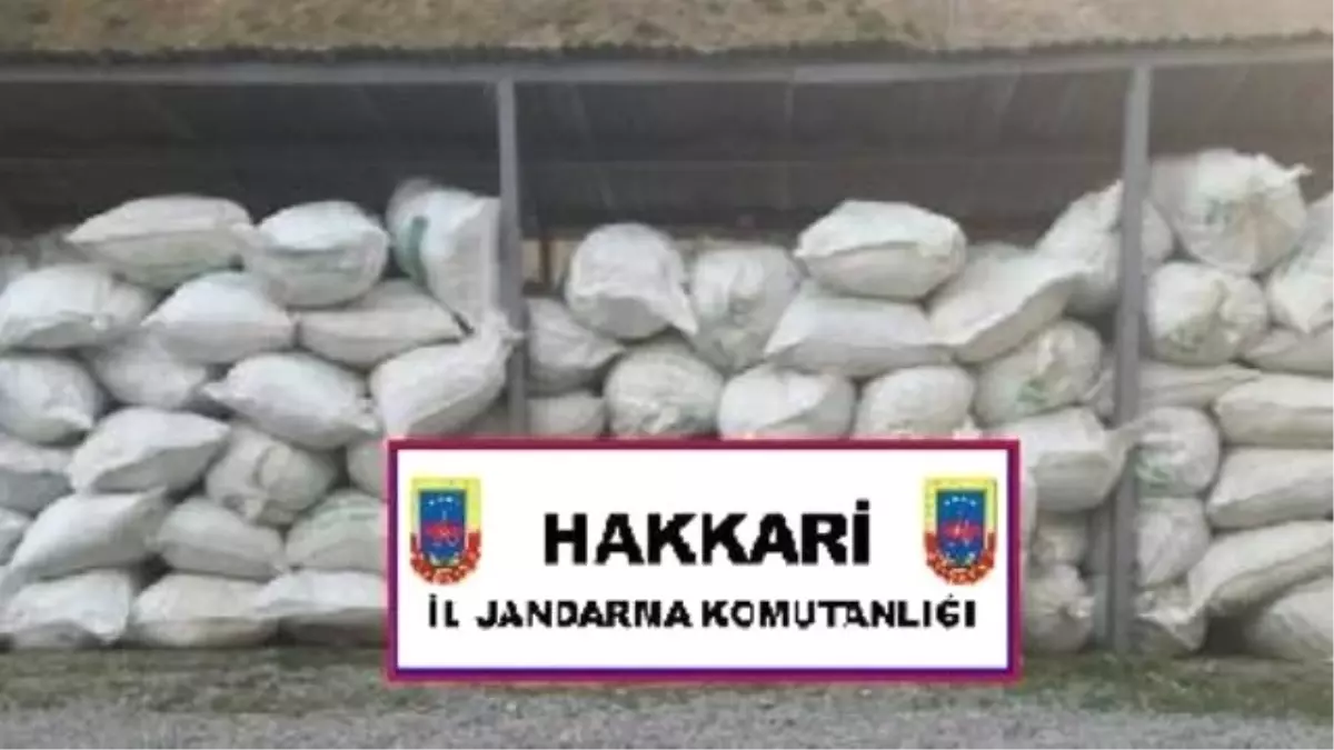 Hakkari\'de 16 Ton 250 Kilo Kaçak Çay Ele Geçirildi.