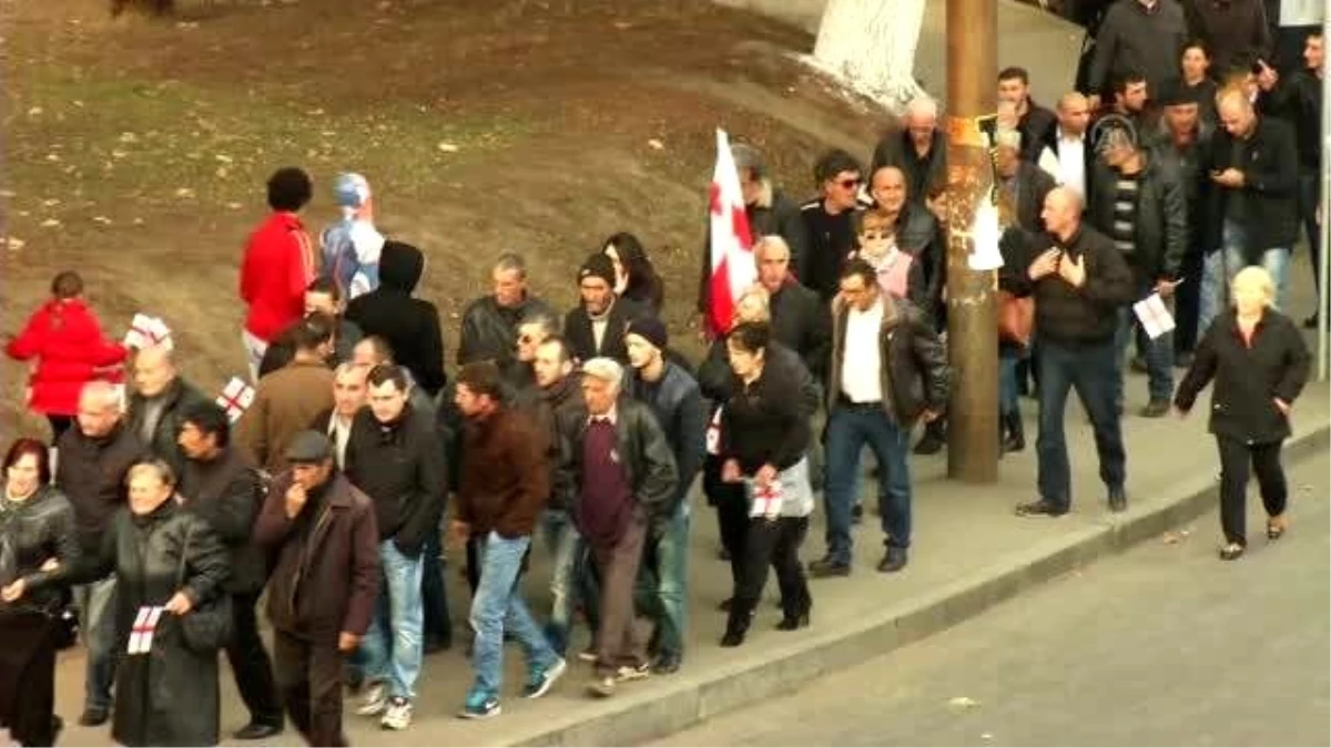 Gürcistan\'da, Rusya Karşıtı Protesto Gösterisi