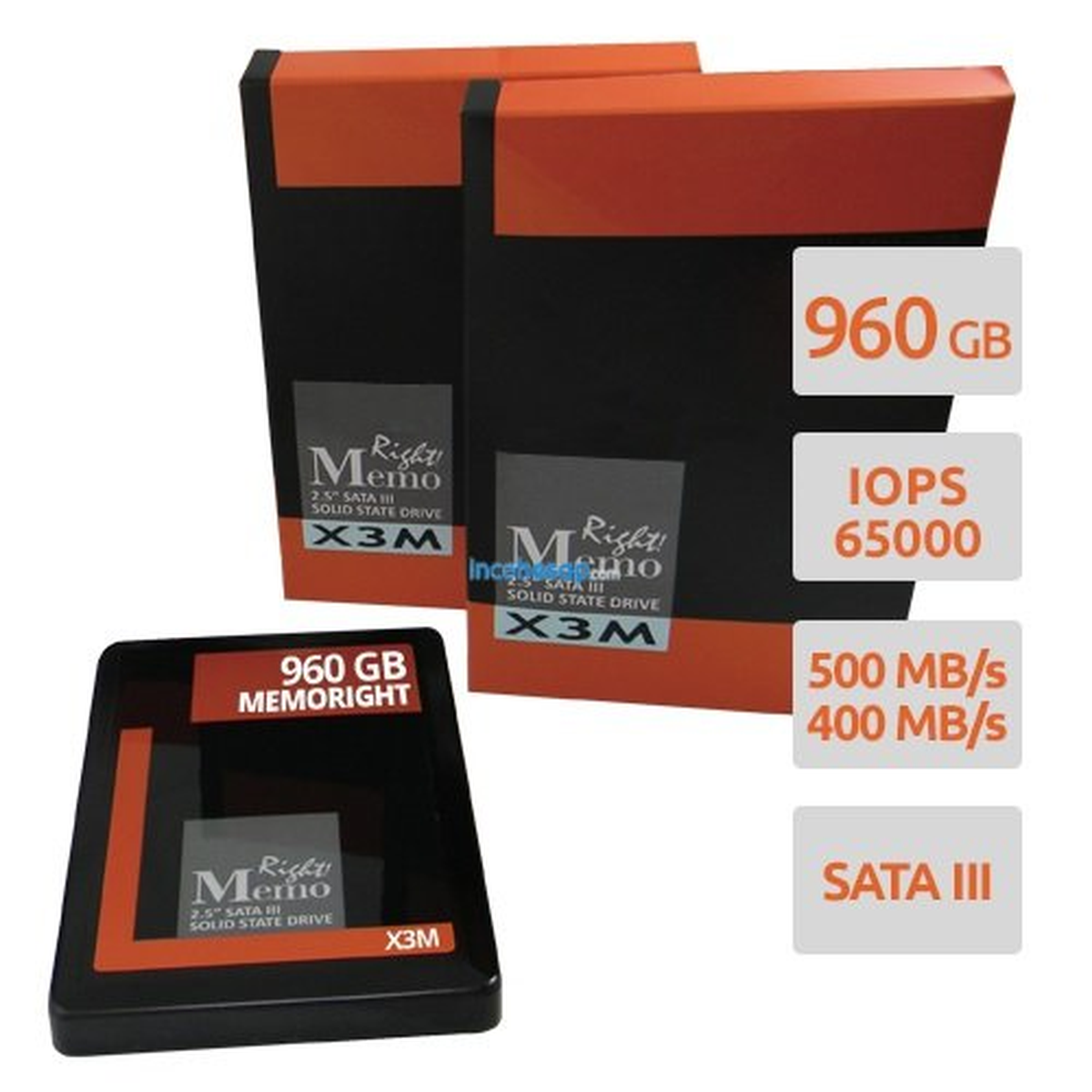 Memoright 960 Gb X3m Sata3 Senkr Ssd (500/400)
