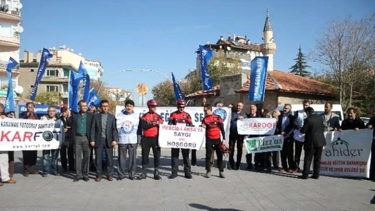 Mescid-İ Aksa\'ya Saygı ve Hoşgörü İçin Pedal Çevirdiler