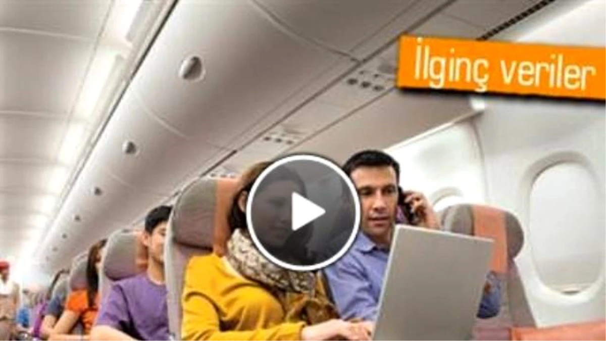 Uçaklarda İnternet Kullanımı Artıyor