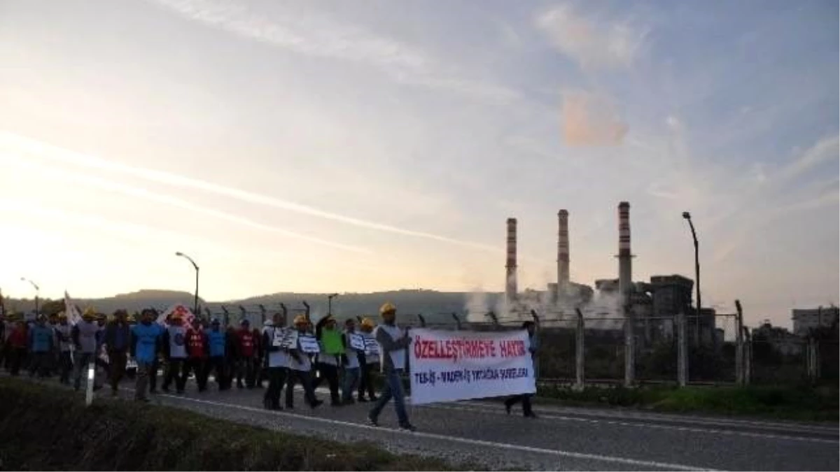 Enerji ve Maden İşçileri, Eylem İçin 5 Kilometre Yürüdü