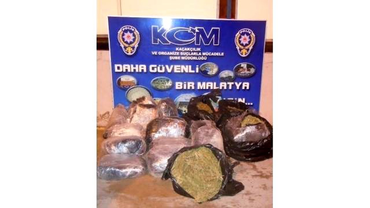 Malatya\'da 81 Kilo 670 Gram Esrar Ele Geçirildi