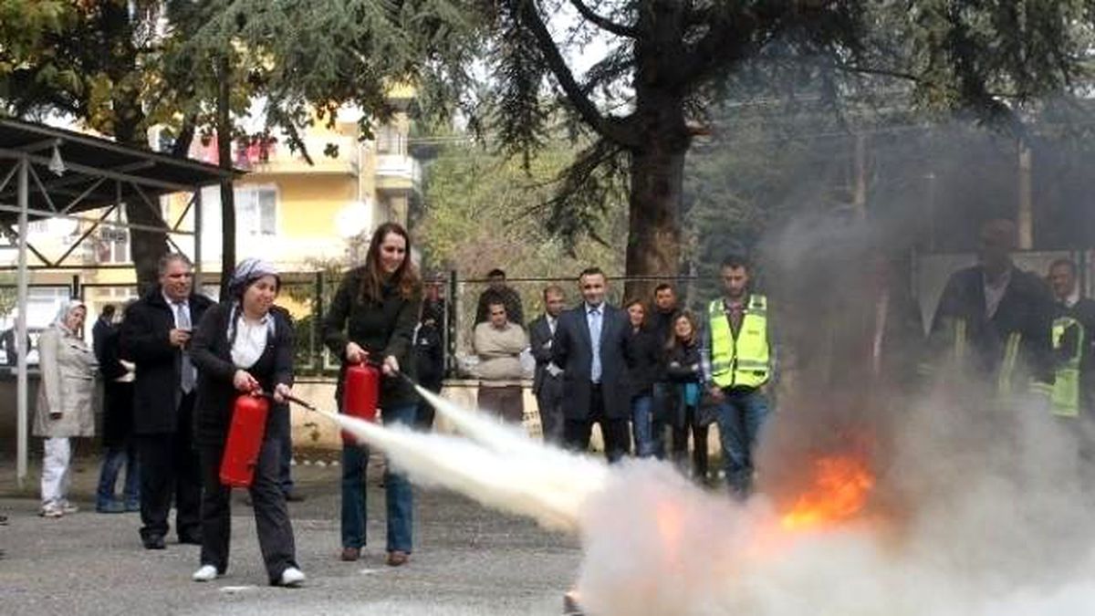 Tarım Müdürlüğünde Yangın Tatbikatı Yapıldı