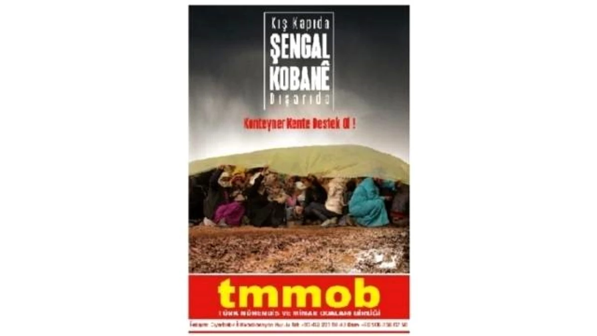 TMMOB\'dan Kobani\'den Gelenlere Konteyner Desteği
