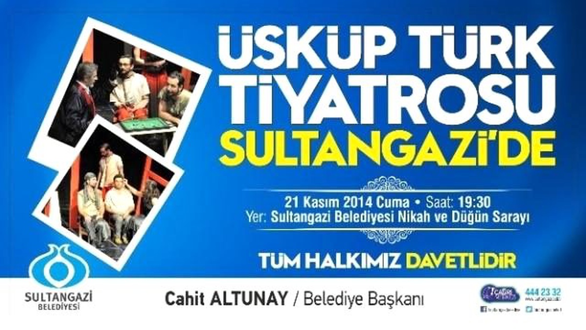Üsküp Tiyatrosu Sultangazi\'de Perdelerini Açıyor