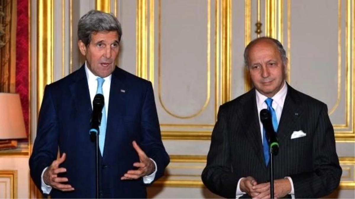 Fransa Dışişleri Bakanı Fabius, ABD Dışişleri Bakanı Kerry ile Görüştü