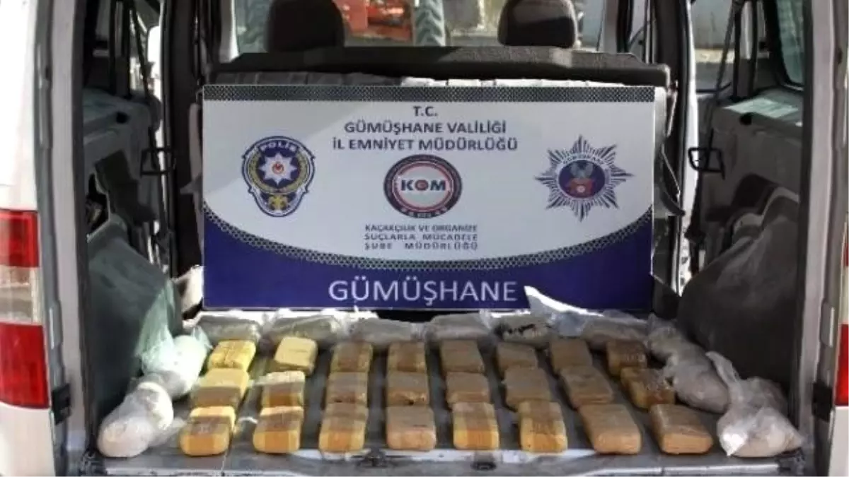 Gümüşhane\'de 20 Kilogram Eroin Ele Geçirildi