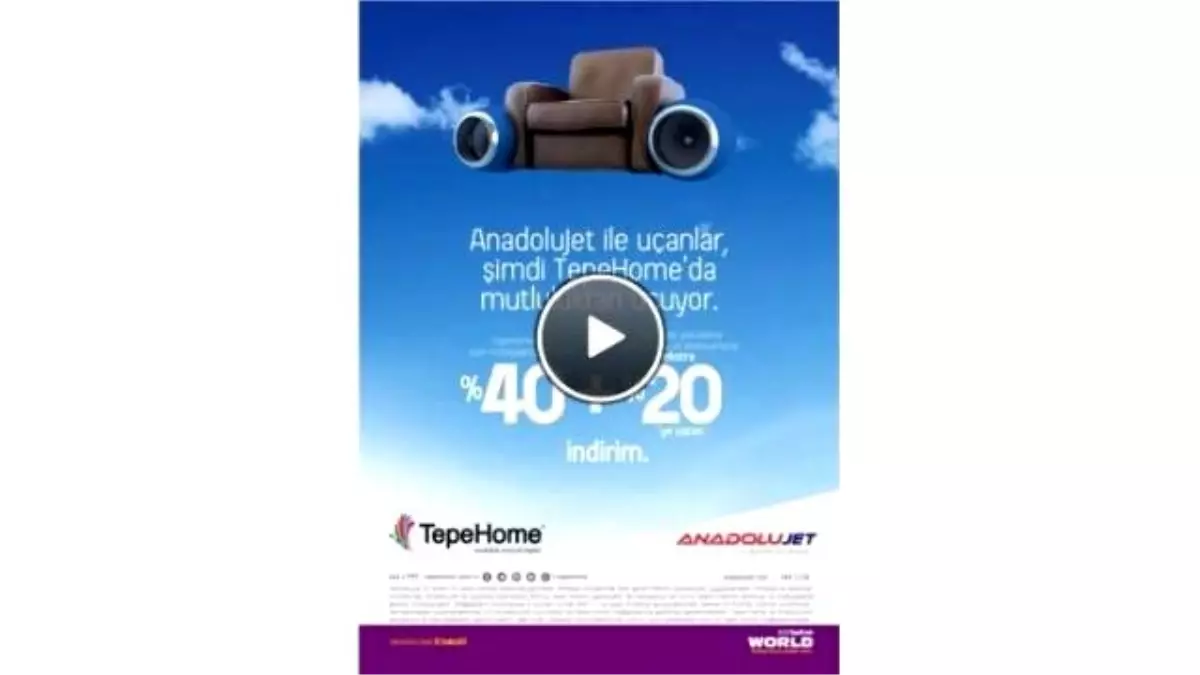 Anadolujet\'le Uç, Tepe Home\'da İndirimi Kap