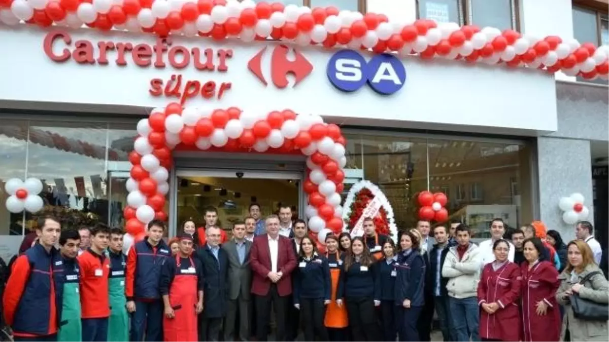 Başkan Carrefour Sa Süper Marketi Açtı