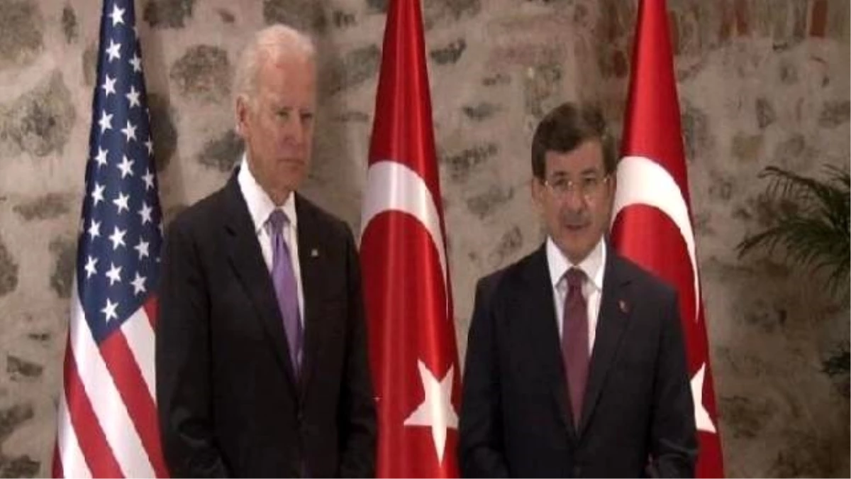 Başbakan Davutoğlu, Joe Biden\'i Kabul Etti