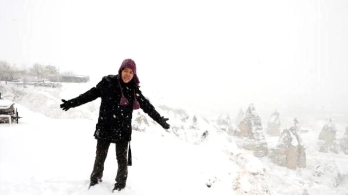 Kapadokya\'ya İlk Kar Yağdı