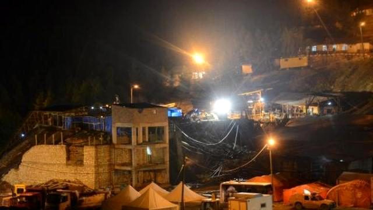 Maden Ocağında, İstinat Duvarı Çöktü
