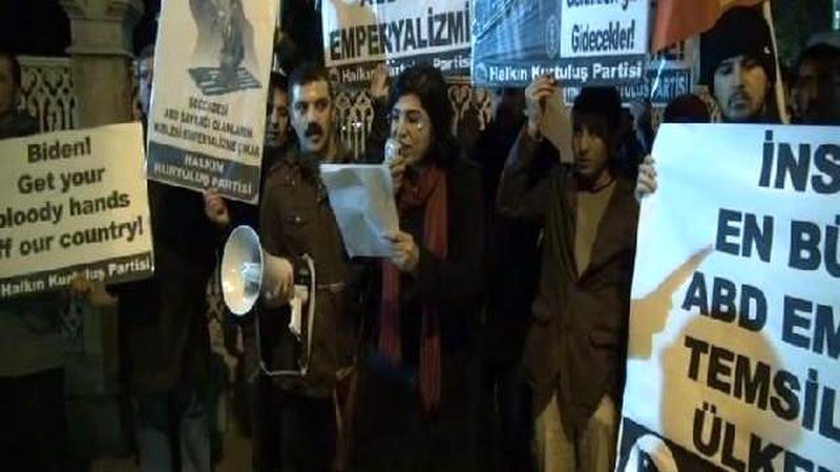 Başkentte ABD Karşıtı Protesto